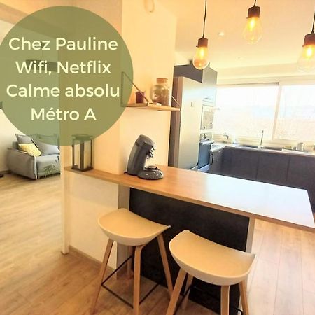 Magnifique Cocon - Metro A Republique - 2 Belles Chambres Avec Dressings - Wifi Gratuit - Netflix - Au Calme Absolu - Lumineux - Jardin Arbore Partage Dans La Residence Villeurbanne Eksteriør billede