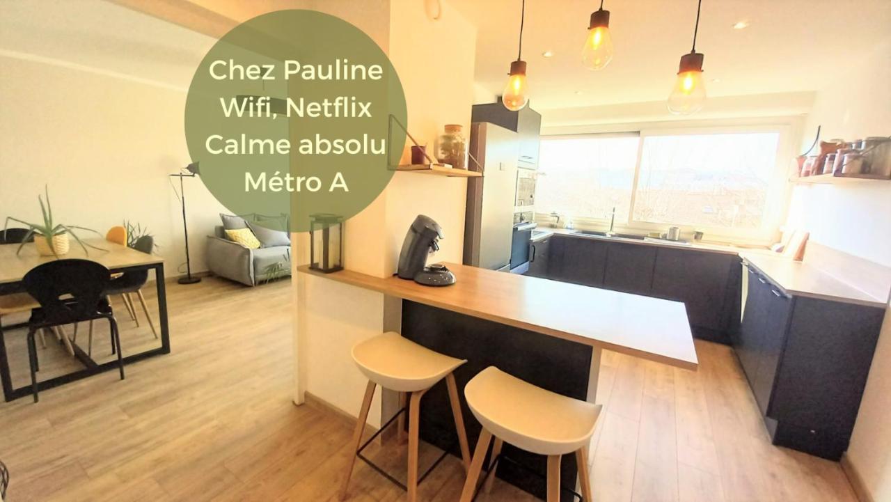 Magnifique Cocon - Metro A Republique - 2 Belles Chambres Avec Dressings - Wifi Gratuit - Netflix - Au Calme Absolu - Lumineux - Jardin Arbore Partage Dans La Residence Villeurbanne Eksteriør billede